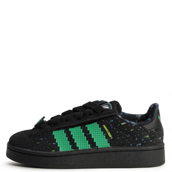  Pre-School Minecraft Campus 00s Comfort Closure Elastic Lace Core Black / Semi Court Green / Semi Solar Green
