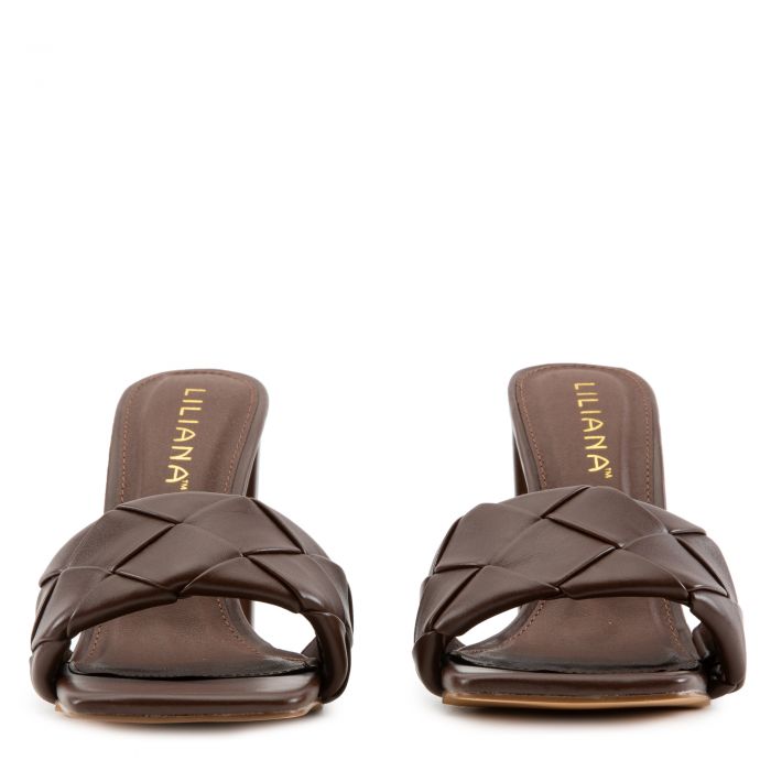 Mable-1 High Heel Sandals Brown