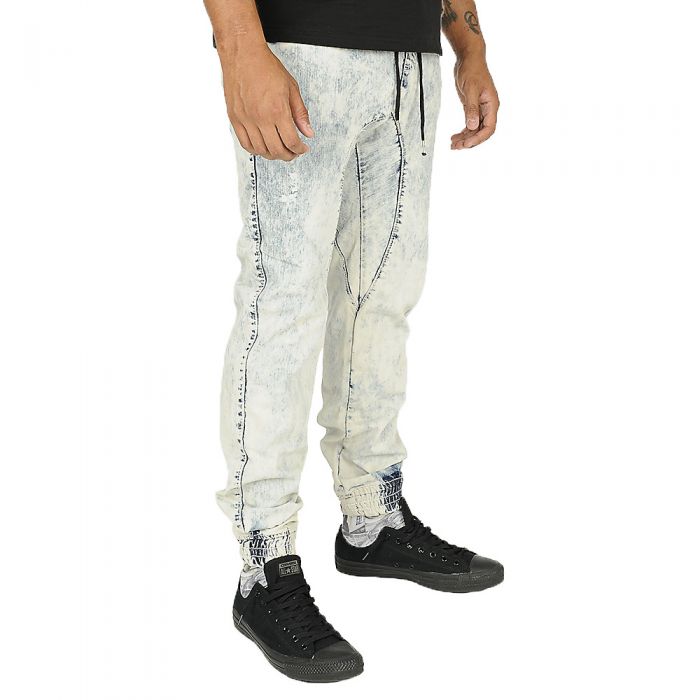SMOKE RISE Denim Jogger JP4119ICE - Shiekh