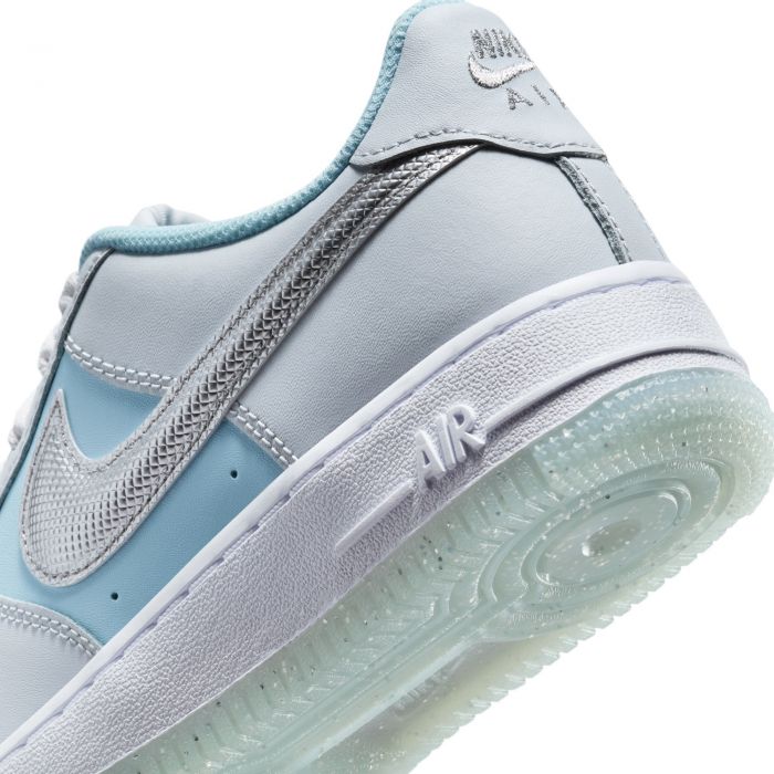 Grade-School Air Force 1 Pure Platinum/ Metallic Silver