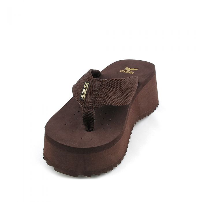 Women's Platform Thong Sandal AKA-S Brown
