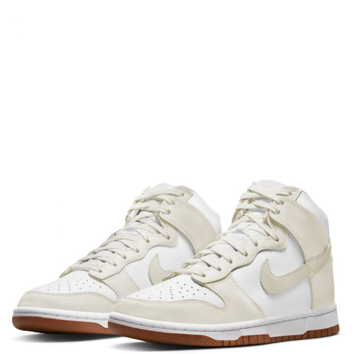 Dunk High White/Sail-Gum Med Brown