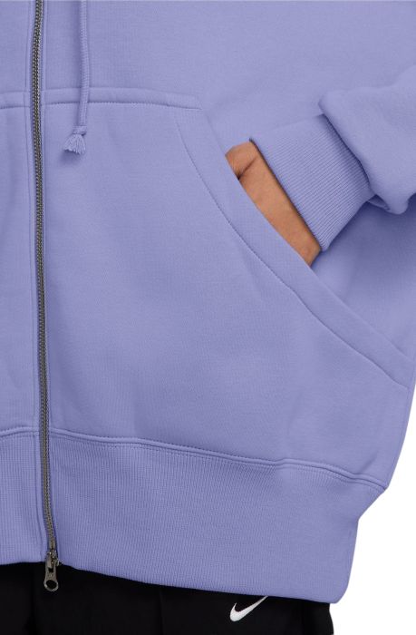 Sportswear Phoenix Fleece Oversized Full-Zip Hoodie Black Raspberry/Sail