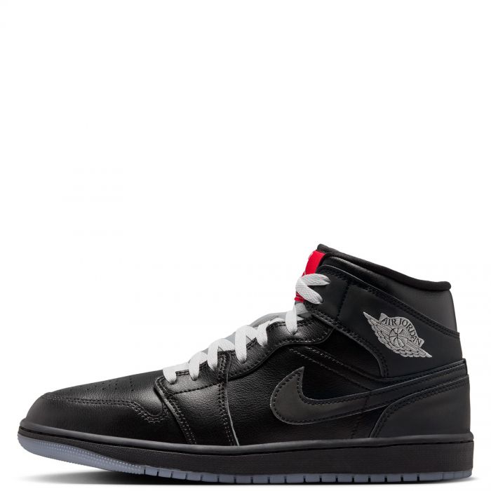 Air Jordan 1 Mid SE BLACK/BLACK-WHITE-WOLF GREY