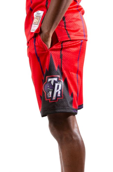 Mitchell & Ness NBA Toronto Raptors 1998-99 Fadeaway Swingman Shorts  Mens Sz XL