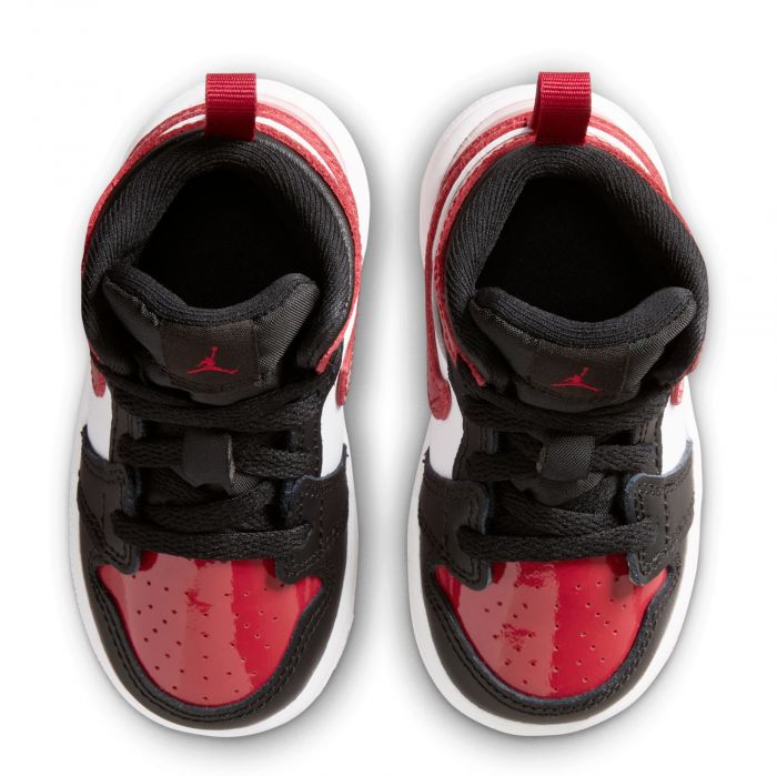 Toddler Jordan 1 Mid SE Black/Varsity Red-White