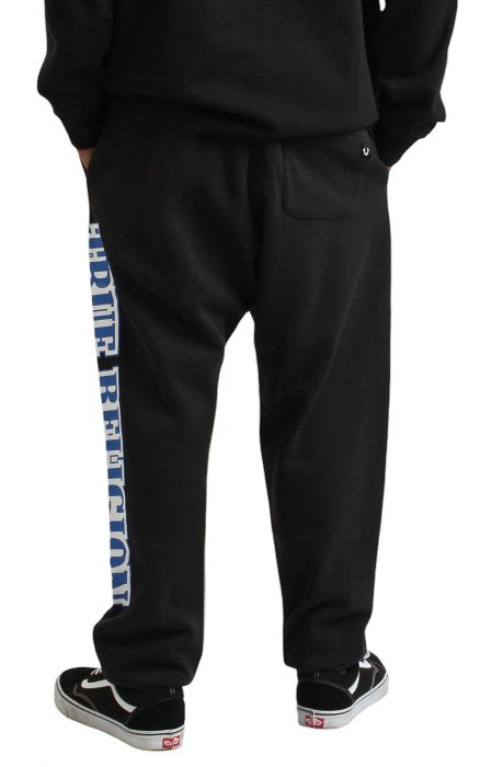 Exaggerated Icon Jogger  Black