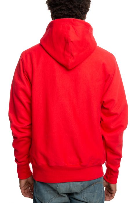 Reverse Weave Pullover Hoodie Team Red Scarlet