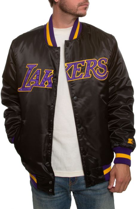 yellow lakers starter jacket