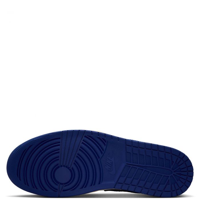 Air Jordan 1 Mid White/Deep Royal Blue-University Red