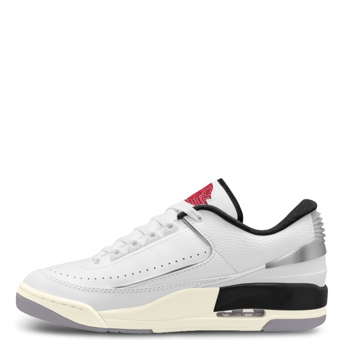 Jordan 2/3 White/Fire Red-Cement Grey-Sail