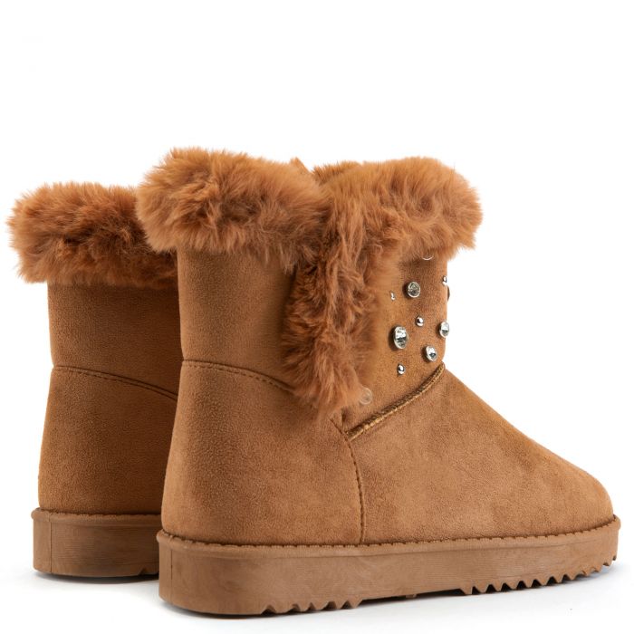Annie-12 Fur Ankle Booties