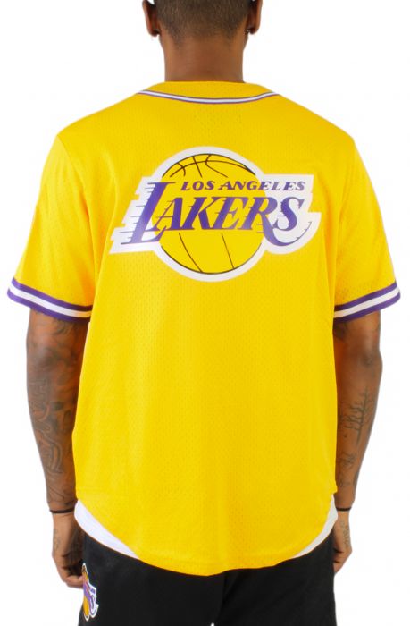Lakers Baseball Jersey  Yellow