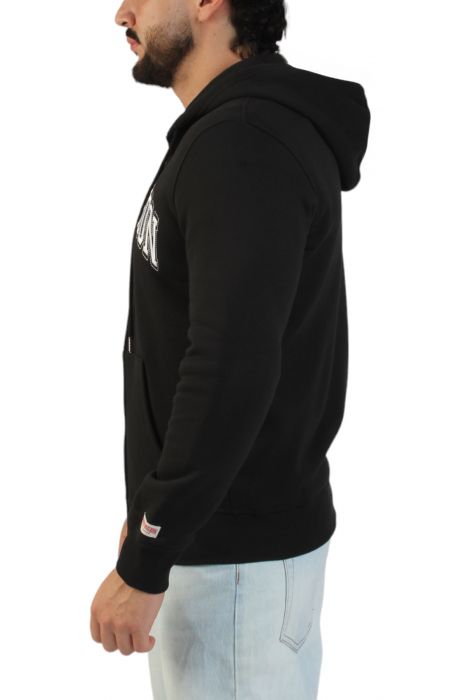 Embroidered True Religion Zip Hoodie  Black/White