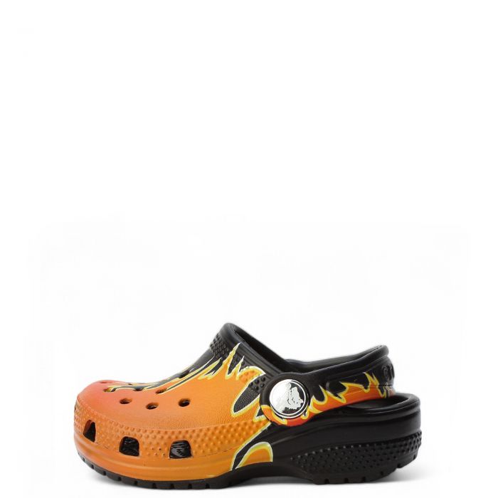 Toddler-Classic Flames Clog BLACK/MULTI
