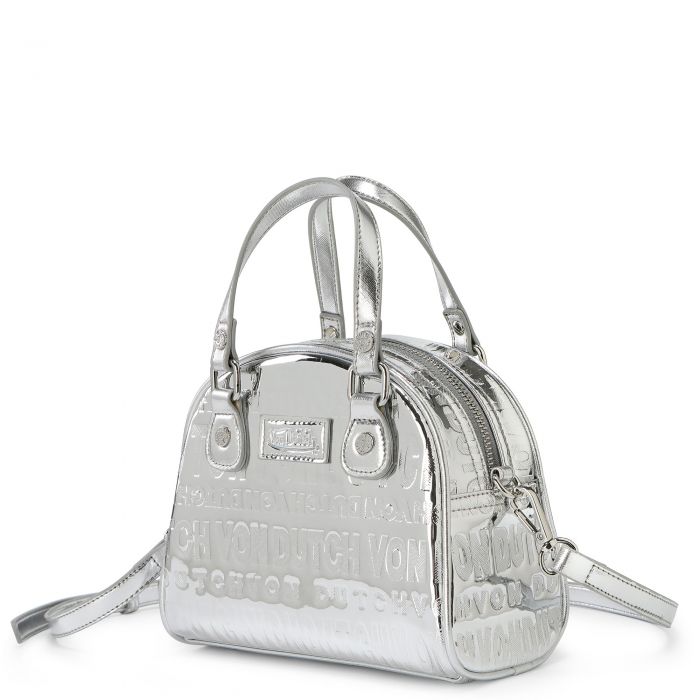 Von Dutch Reflective Bowling Bag  Silver