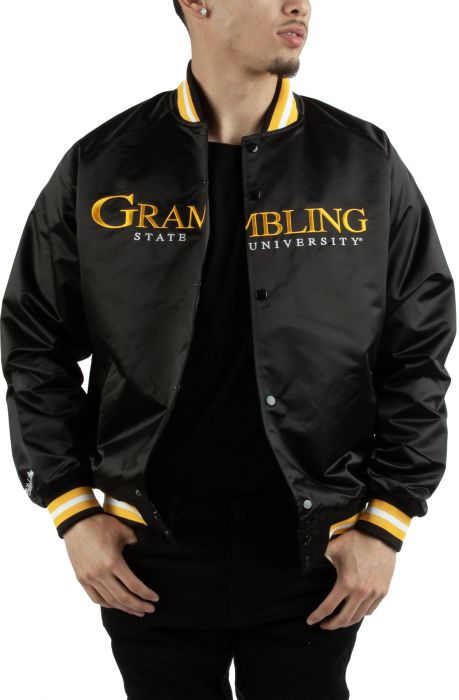 Grambling State Satin Jacket Black, Gold