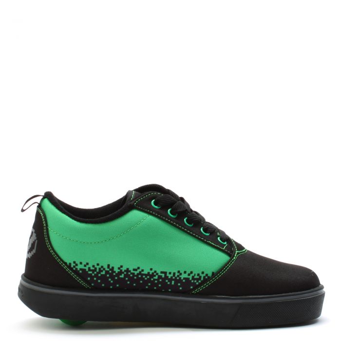 Grade School Minecraft Heelys Black/Green