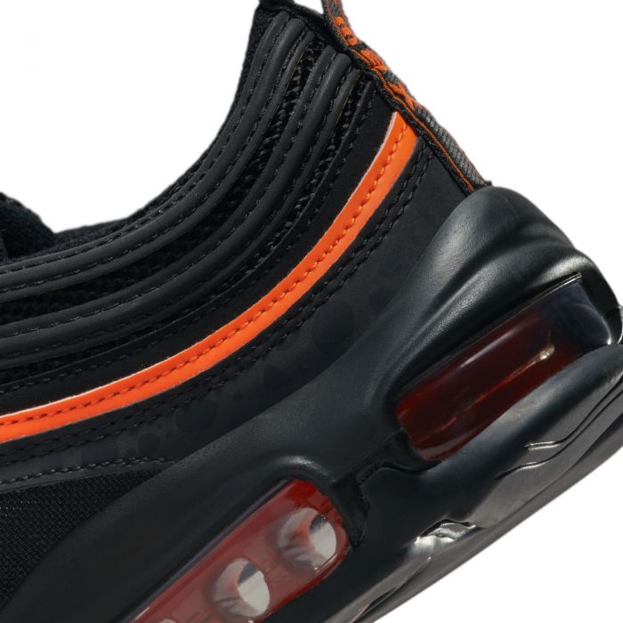 (GS) Air Max 97 Black/Black-Safety Orange