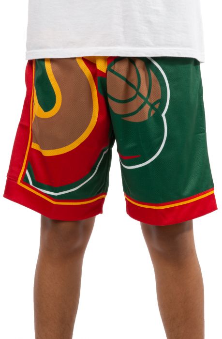 sonics shorts mitchell and ness