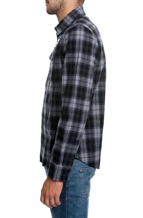 HUF The Spitfire Flannel Shirt in BU00048-BLACK - Shiekh