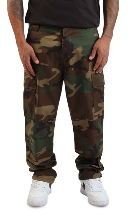 Camo Tactical BDU Pants Woodland Camo