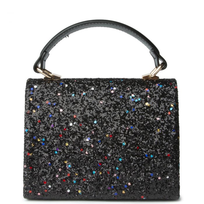 Glitter Flat Bag Black