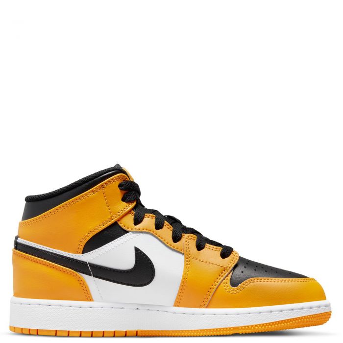 (GS) Jordan 1 Mid Taxi/Black-White
