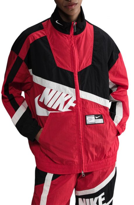 Oversized Woven Jacket UNIVERSITY RED/BLACK/SAIL/SAIL