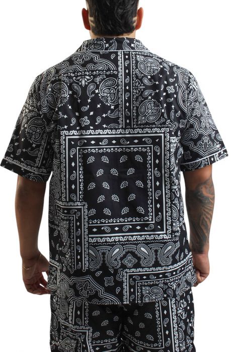  Paisley V2 Camp Shirt Black Paisley