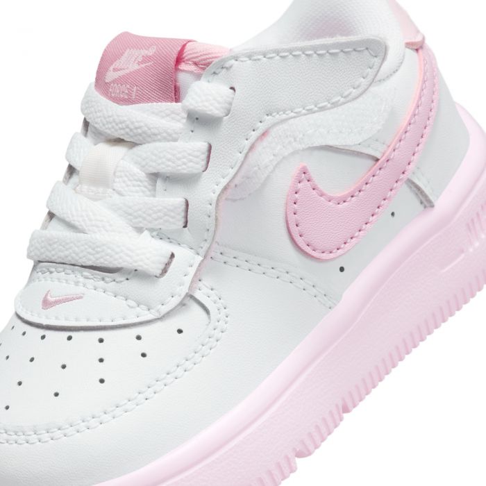 Toddler Nike Force 1 White/Pink Foam- Elemental Pink
