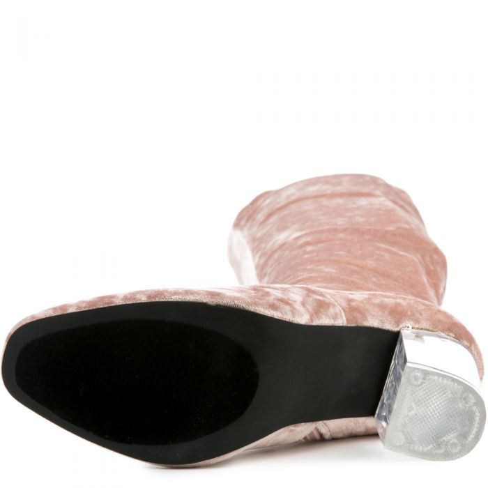 Cape Robbin Fay-15 Women's  Pink High Heel Boot Blush