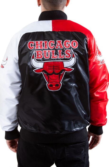 STARTER Chicago Bulls Tri-Color Jacket LS130459_CGB - Shiekh