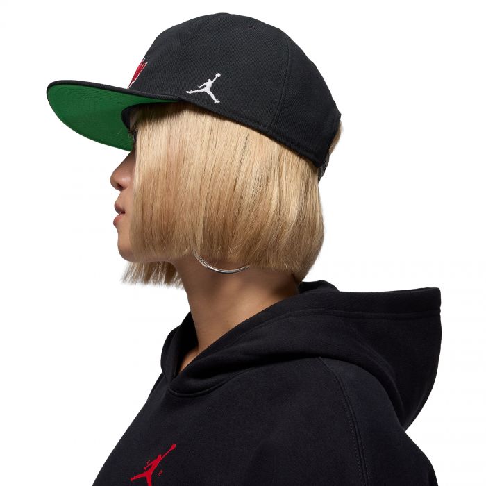  Pro Structured Hat Black/Kelly Green/White