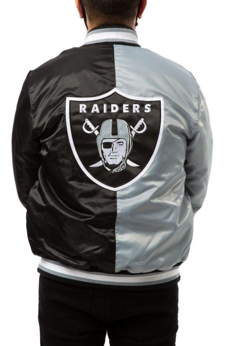 STARTER Las Vegas Raiders White Red Jacket LS200572-RAD - Shiekh