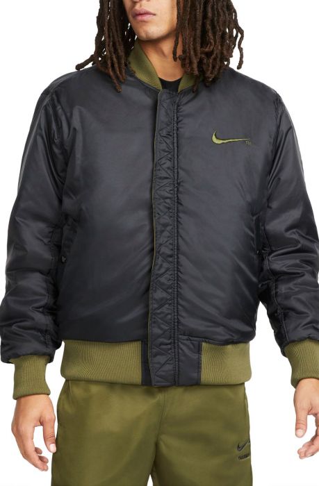 Sportswear Swoosh Therma-FIT Synthetic-Fill Bomber Rough Green/Black/Black