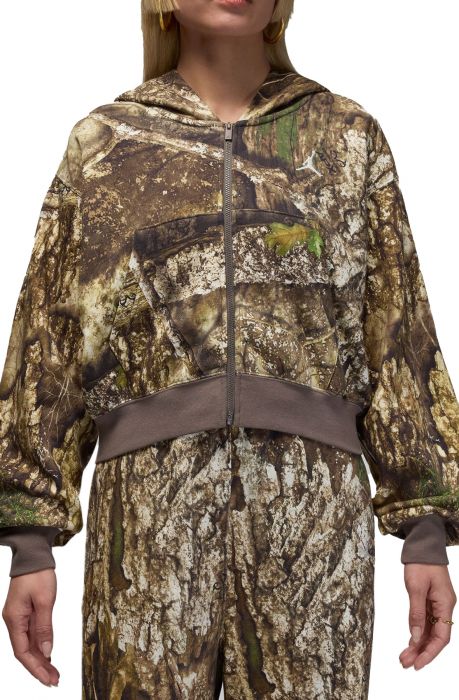  Brooklyn Fleece  Realtree Mod Crop Full-Zip Hoodie Sail/Sail