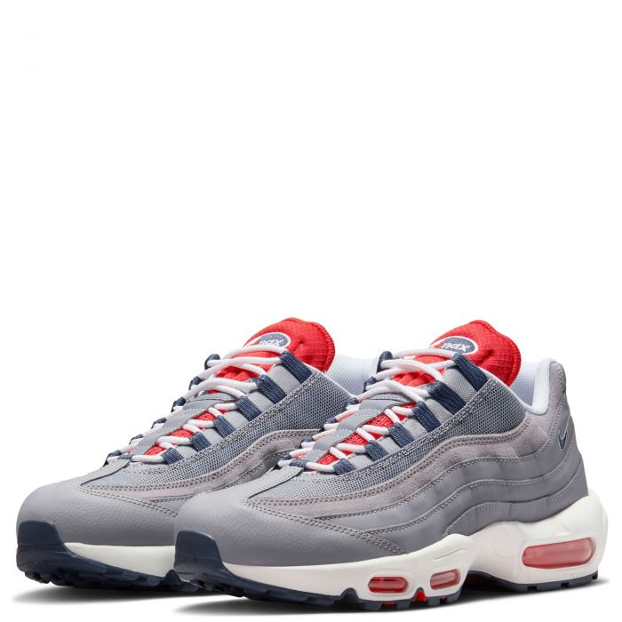 Air Max 95 Cement Grey/Thunder Blue-Chile Red
