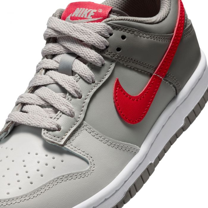 Grade-School Nike Dunk Low Cobblestone/University Red-Soft Grey