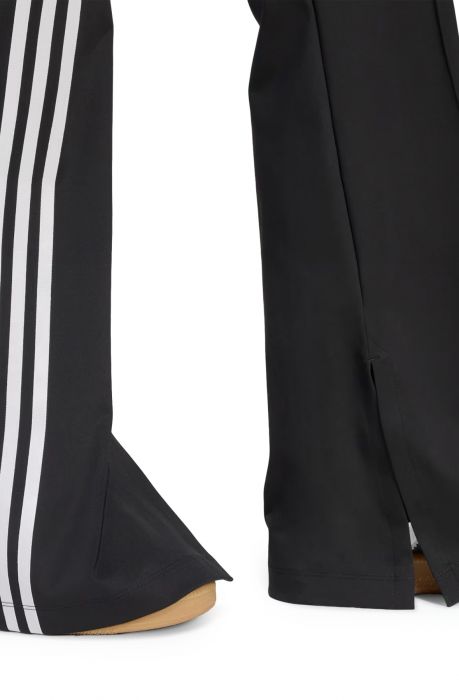 Ribbon Off Placed 3-Stripes Flared Joggers Black