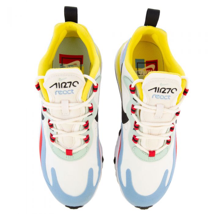 Women's Air Max 270 React Phantom/Black-Light Blue-University Red