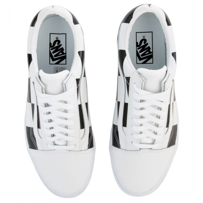 vans leather checkerboard old skool