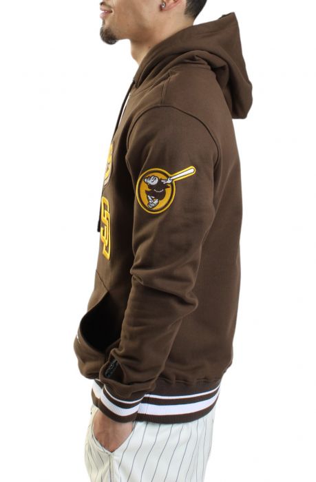 San Diego Padres Script Hoodie  Brown