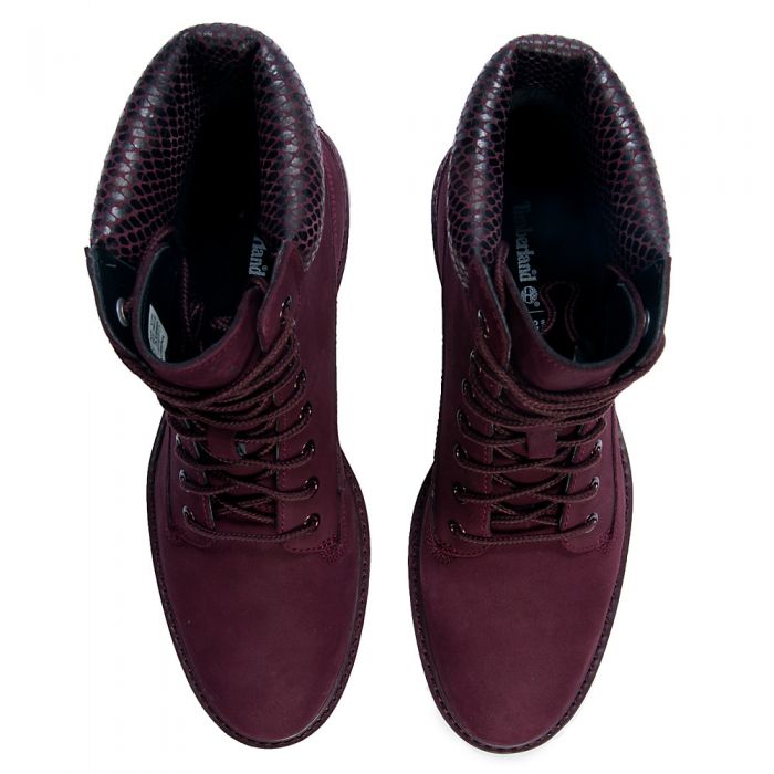Women's Kenniston 6 In Boot DARK RED NUBUCK/VALVET COLLAR