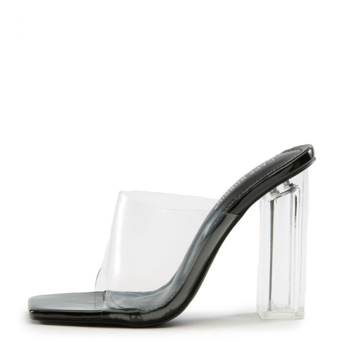 Edna Clear High Heel Black