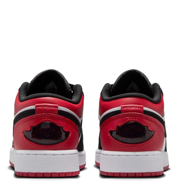 Grade-School Air Jordan 1 Low SE White/Black-Varsity Red