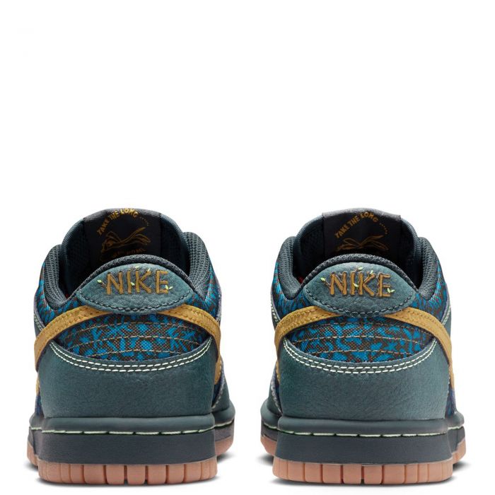 Grade-School Nike Dunk Low BG Seaweed/Ochre-Cargo Khaki-Green Abyss