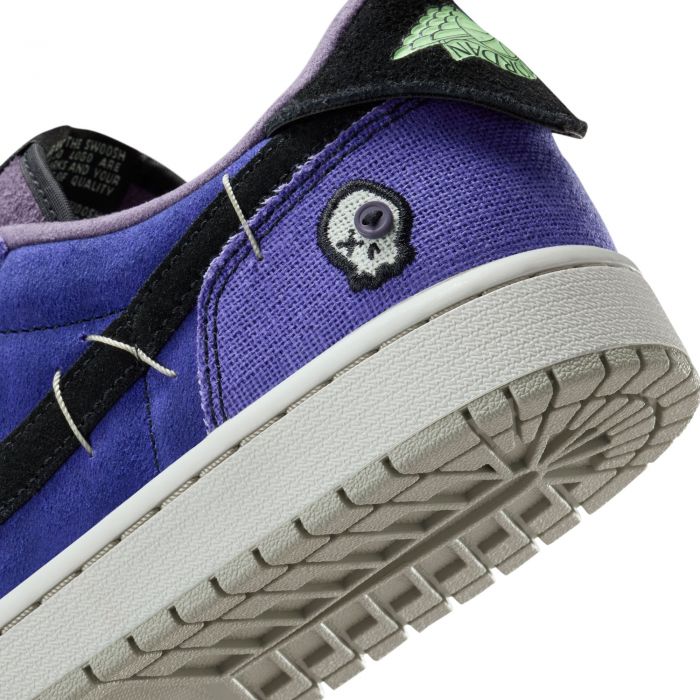 Zion Williamson x Air Jordan 1 Retro Low OG Voodoo Alternate Regency Purple/Vapor Green-Black