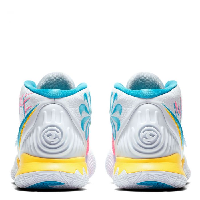 Kyrie 6 White/Blue Fury-Opti Yellow-Digital Pink