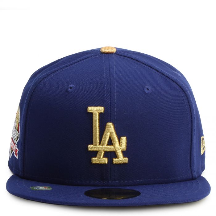 MLB Los Angeles Dodgers Gold Collection 59Fifty Fitted Hat  Blue